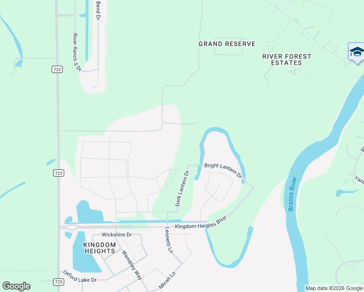 map of restaurants, bars, coffee shops, grocery stores, and more near 2730 Fm 723 Road in Rosenberg