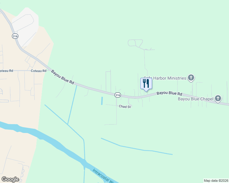 map of restaurants, bars, coffee shops, grocery stores, and more near 2-298 Nicole St in Houma