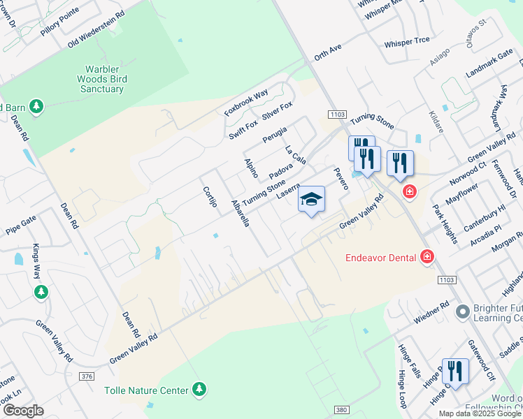 map of restaurants, bars, coffee shops, grocery stores, and more near 272 Cansiglio in Cibolo
