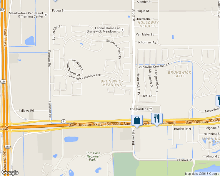 map of restaurants, bars, coffee shops, grocery stores, and more near 14413 LILYGATE Court in Houston