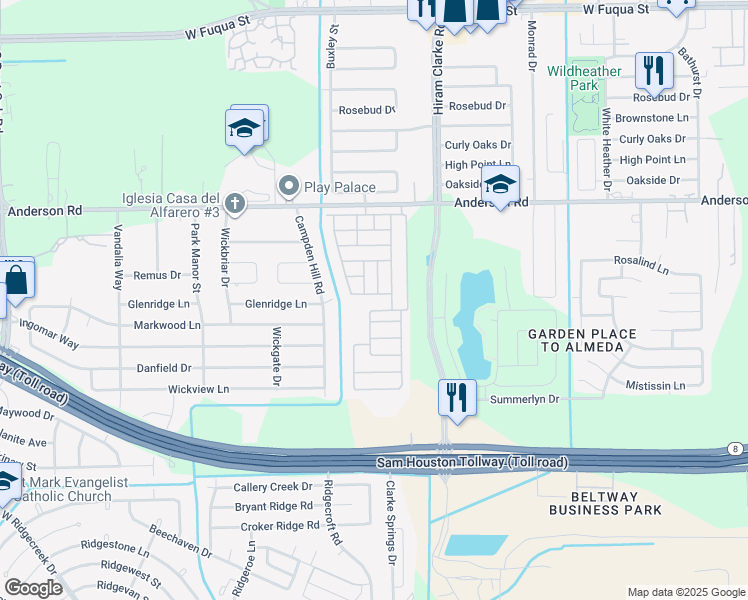 map of restaurants, bars, coffee shops, grocery stores, and more near 40 Avenue C in Houston