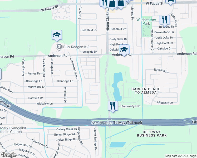 map of restaurants, bars, coffee shops, grocery stores, and more near 266 Avenue B in Houston