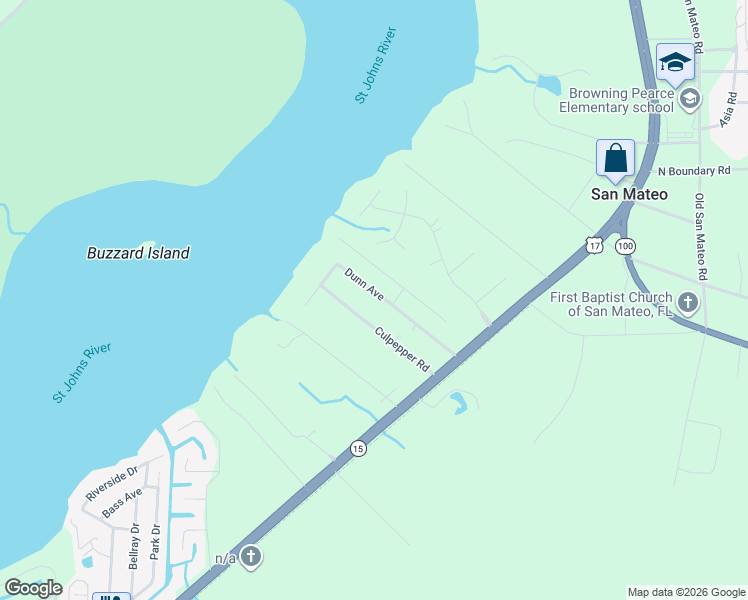 map of restaurants, bars, coffee shops, grocery stores, and more near 127 Dunn Avenue in San Mateo