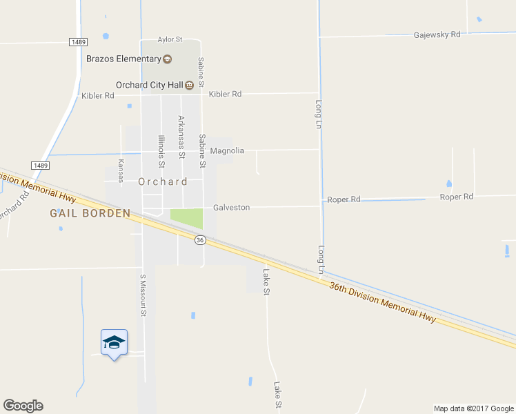 map of restaurants, bars, coffee shops, grocery stores, and more near Galveston in Wallis