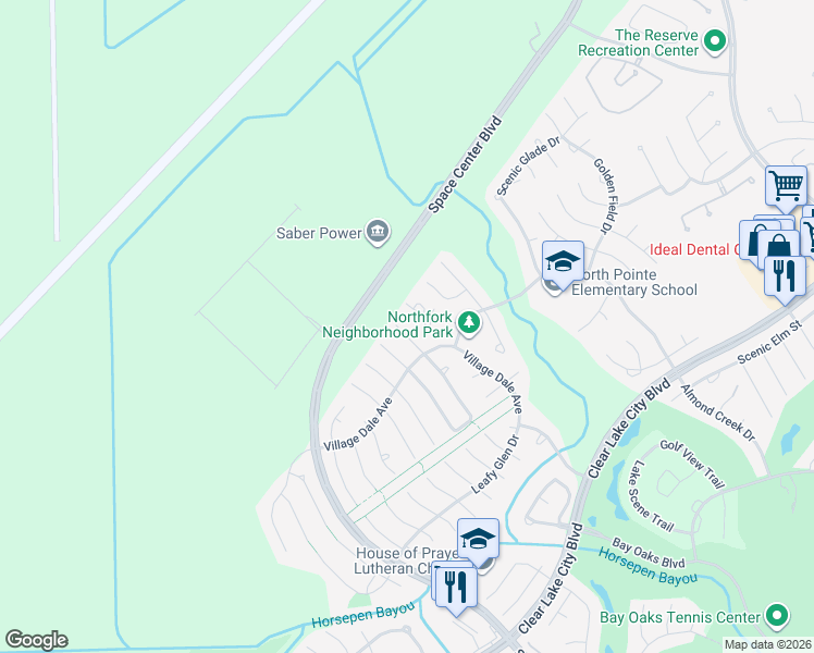 map of restaurants, bars, coffee shops, grocery stores, and more near 13519 Pear Woods Court in Houston