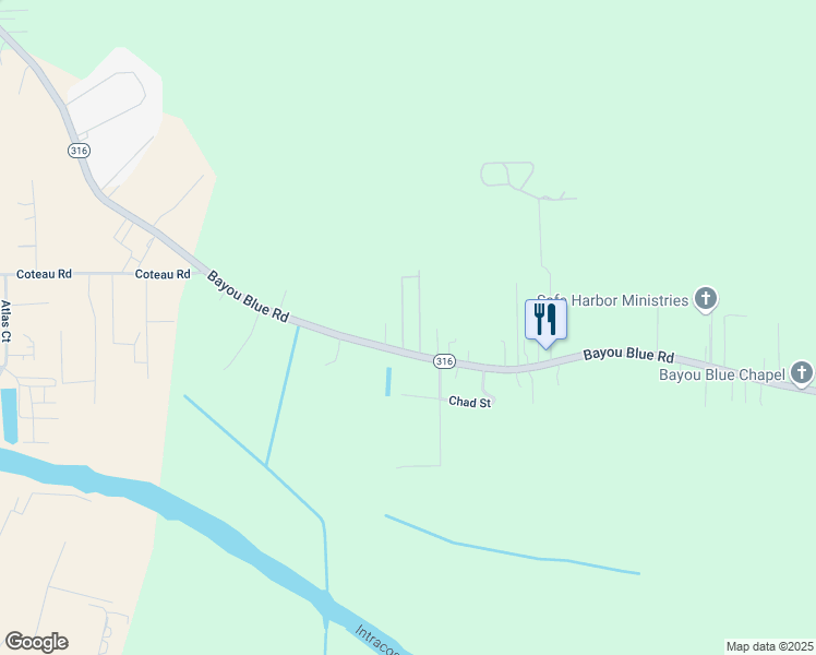 map of restaurants, bars, coffee shops, grocery stores, and more near 2-298 Nicole St in Houma