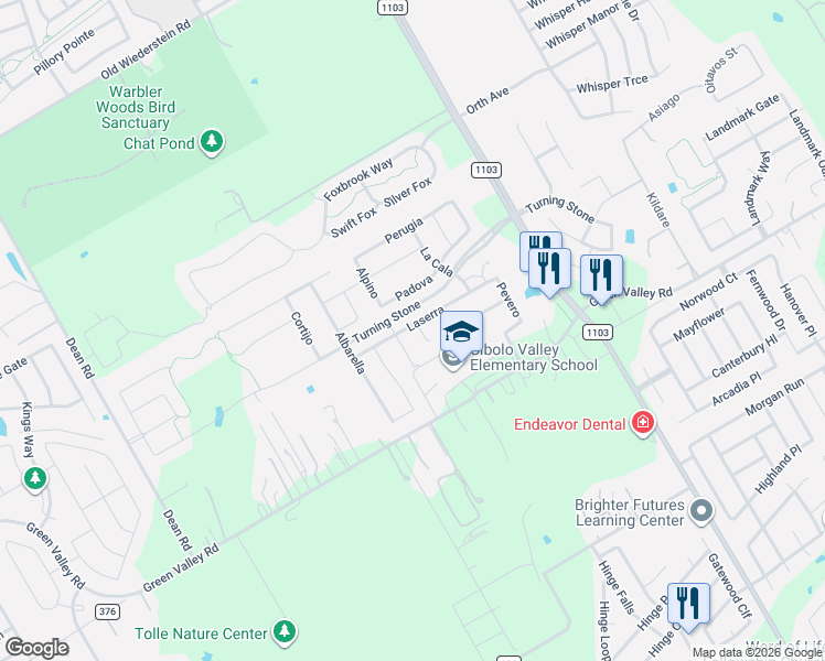 map of restaurants, bars, coffee shops, grocery stores, and more near 317 Atalaya in Cibolo
