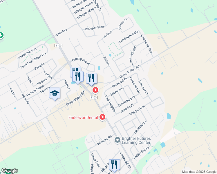 map of restaurants, bars, coffee shops, grocery stores, and more near 218 Norwood Court in Schertz