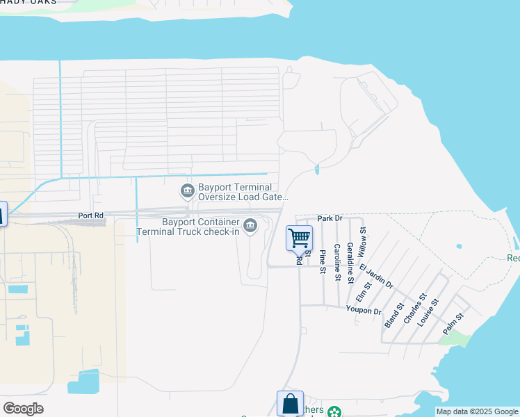 map of restaurants, bars, coffee shops, grocery stores, and more near 12621 Port Road in Pasadena