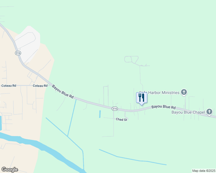 map of restaurants, bars, coffee shops, grocery stores, and more near 298 Nicole St in Houma