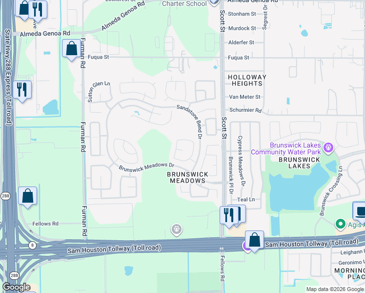 map of restaurants, bars, coffee shops, grocery stores, and more near 3211 Chimney Rose Court in Houston