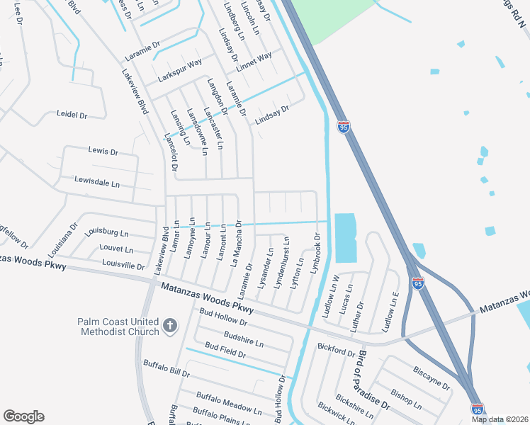 map of restaurants, bars, coffee shops, grocery stores, and more near 9 Lyons Place in Palm Coast