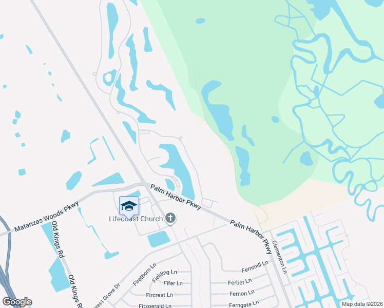 map of restaurants, bars, coffee shops, grocery stores, and more near 663 Mahogany Run in Palm Coast