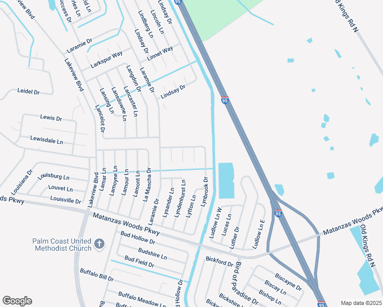 map of restaurants, bars, coffee shops, grocery stores, and more near 9 Lynn Place in Palm Coast