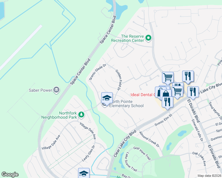 map of restaurants, bars, coffee shops, grocery stores, and more near 13507 Briar Falls Court in Houston
