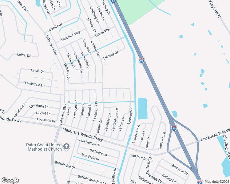 map of restaurants, bars, coffee shops, grocery stores, and more near 9 Lyons Place in Palm Coast