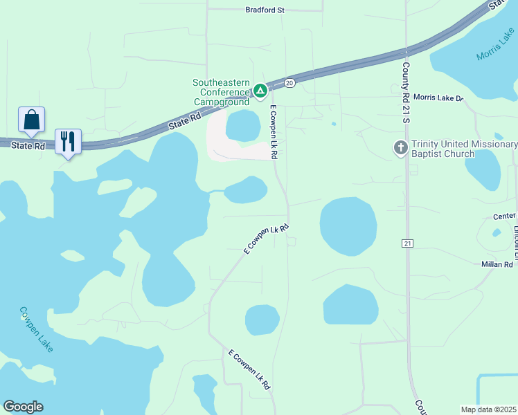 map of restaurants, bars, coffee shops, grocery stores, and more near 108 Cowpen Lane in Hawthorne