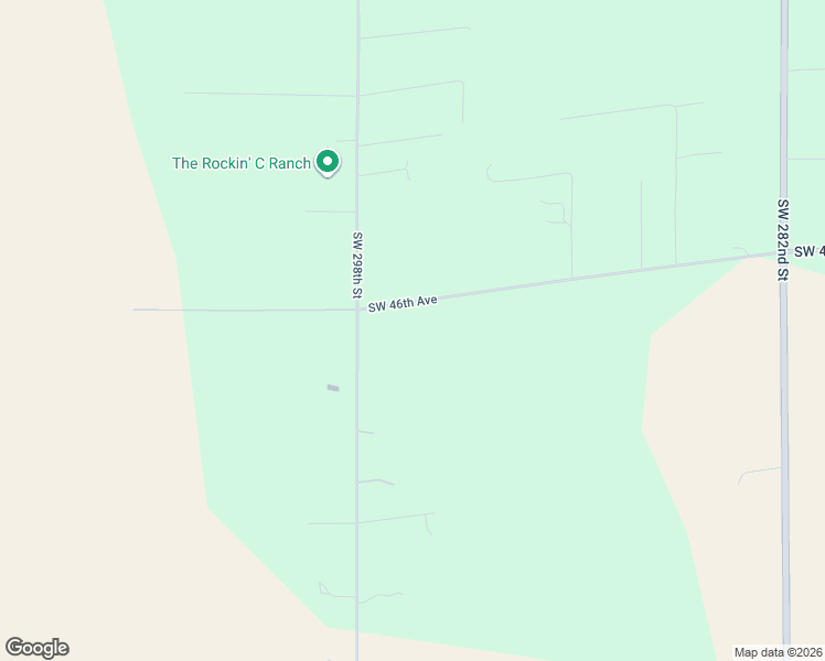 map of restaurants, bars, coffee shops, grocery stores, and more near 4747 Southwest 298th Street in Newberry