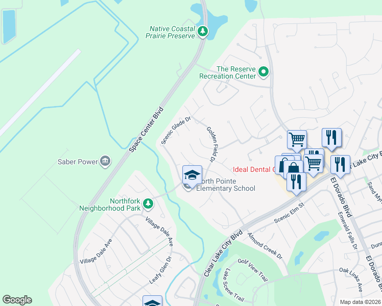 map of restaurants, bars, coffee shops, grocery stores, and more near 3111 Mossy Elm Court in Houston