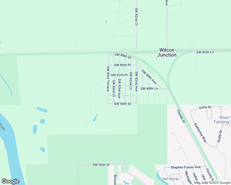 map of restaurants, bars, coffee shops, grocery stores, and more near 8889 Southwest 83rd Avenue in Trenton