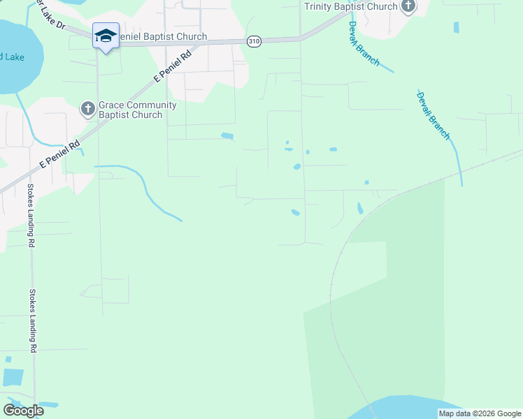 map of restaurants, bars, coffee shops, grocery stores, and more near 113 Greenbriar Road in Palatka