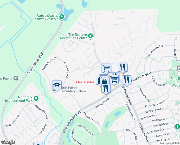 map of restaurants, bars, coffee shops, grocery stores, and more near 13703 Banks View Court in Houston
