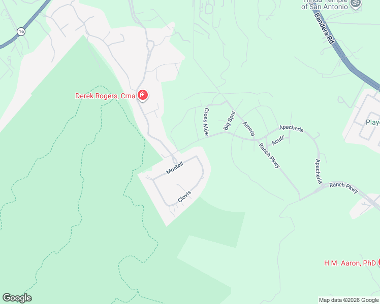 map of restaurants, bars, coffee shops, grocery stores, and more near 17003 Clovis in Helotes