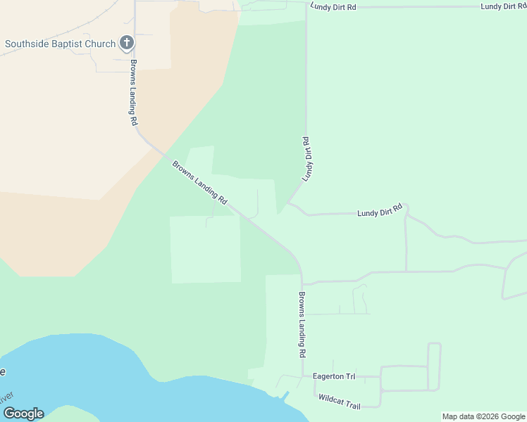 map of restaurants, bars, coffee shops, grocery stores, and more near 100 Riverside Lane in Palatka