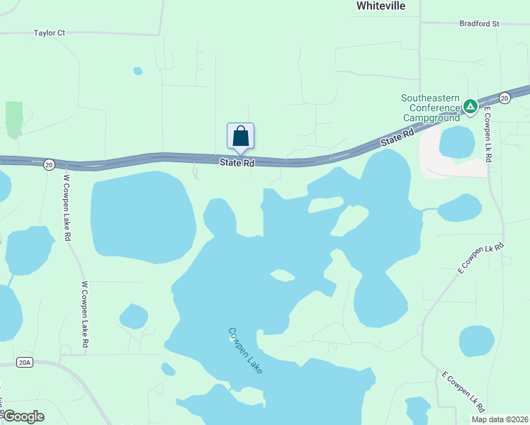 map of restaurants, bars, coffee shops, grocery stores, and more near 1835 Florida 20 in Hawthorne