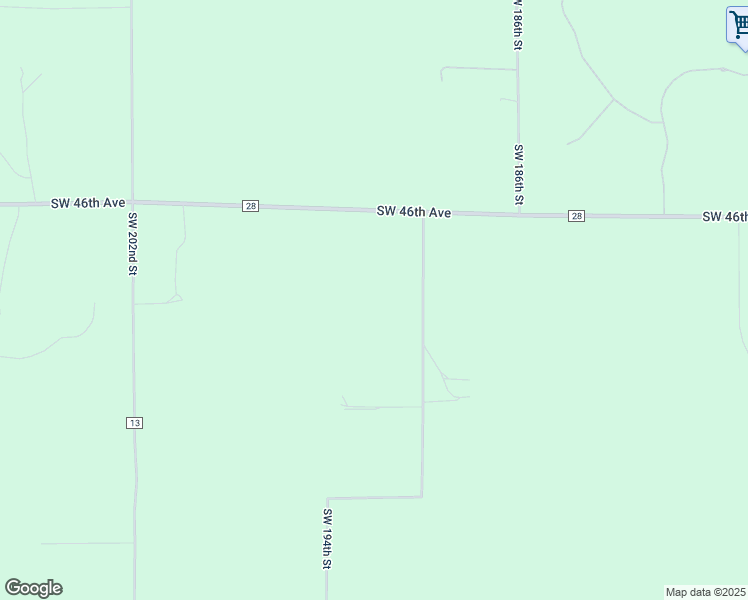 map of restaurants, bars, coffee shops, grocery stores, and more near 4928 Southwest 190 Street in Archer