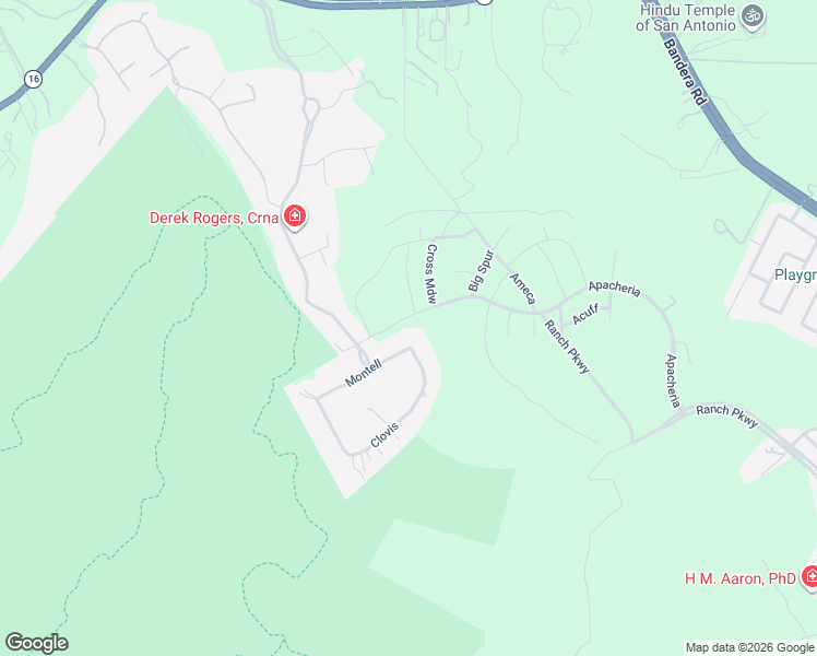 map of restaurants, bars, coffee shops, grocery stores, and more near 17003 Clovis in Helotes