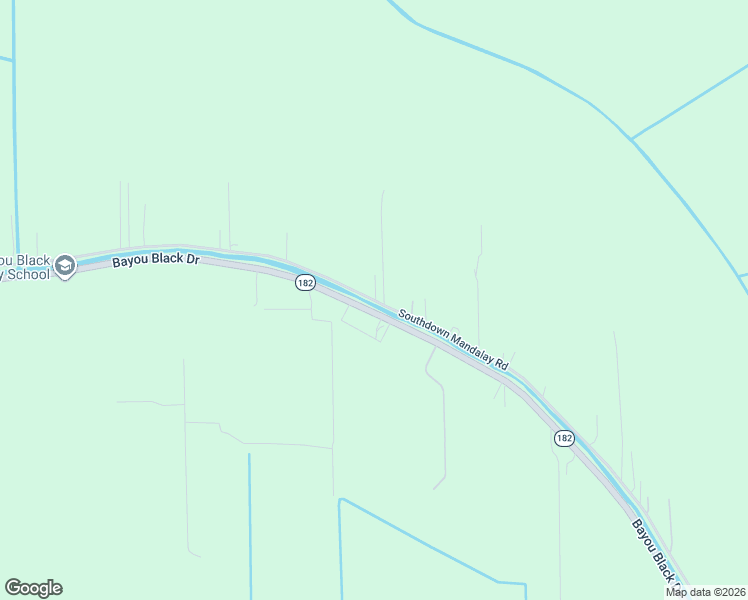 map of restaurants, bars, coffee shops, grocery stores, and more near 4300 Southdown Mandalay Road in Houma