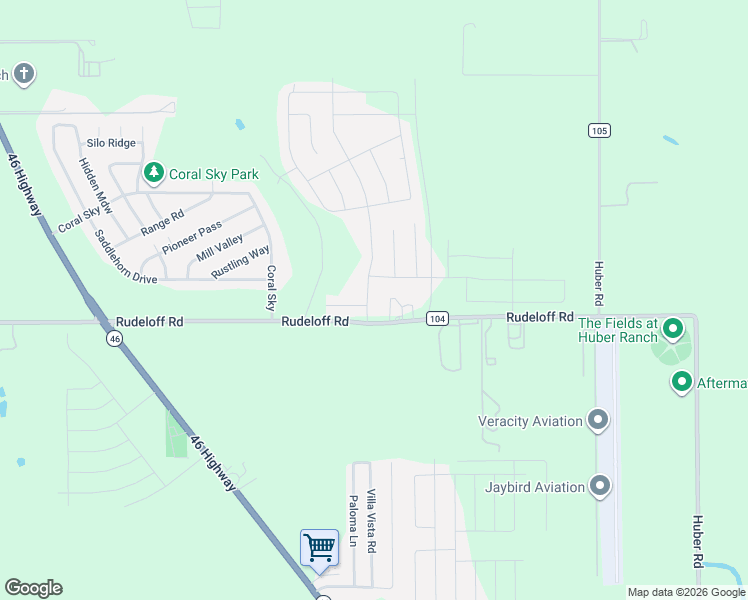 map of restaurants, bars, coffee shops, grocery stores, and more near 2871 Coral Way in Seguin