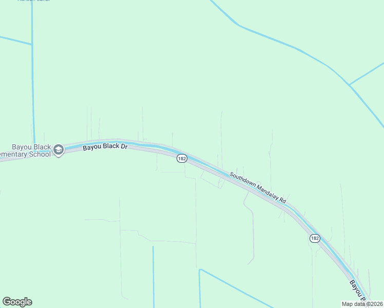 map of restaurants, bars, coffee shops, grocery stores, and more near 4300-4332 Southdown Mandalay Road in Houma