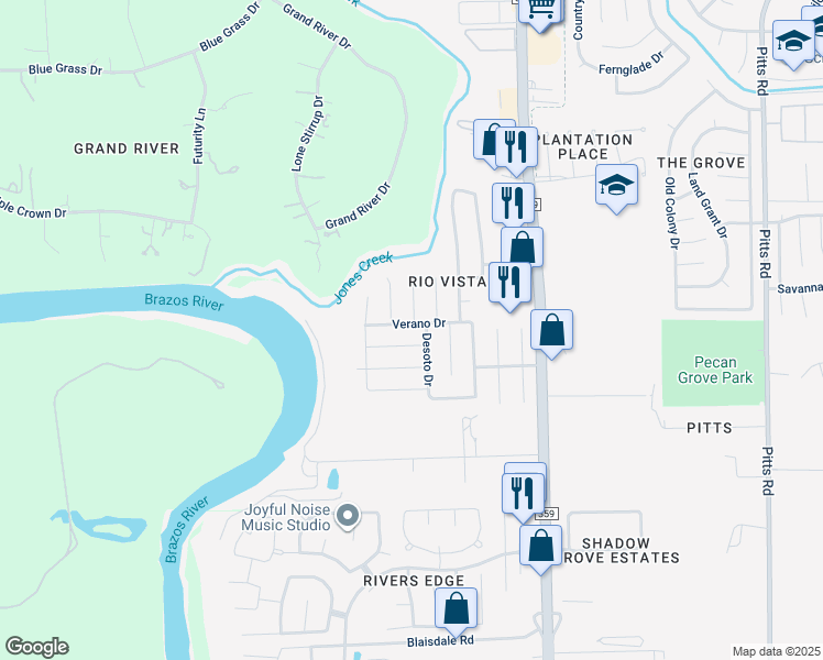 map of restaurants, bars, coffee shops, grocery stores, and more near 2531 Verano Drive in Richmond