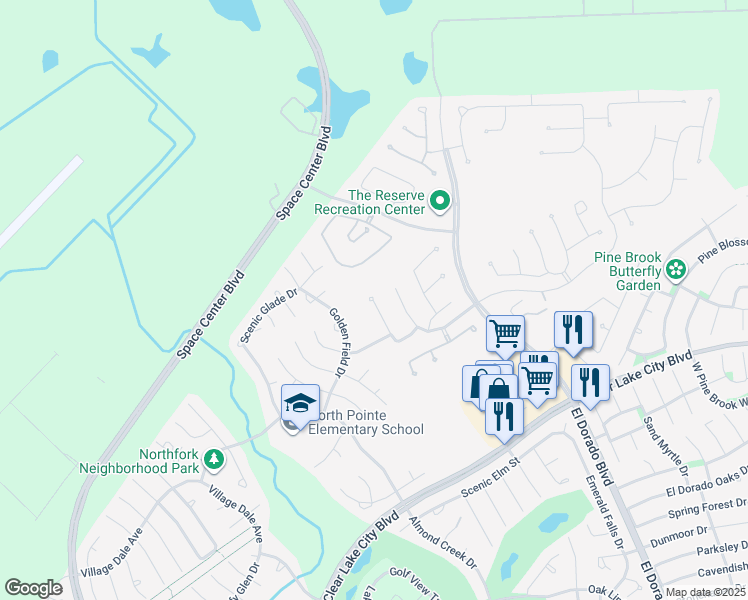 map of restaurants, bars, coffee shops, grocery stores, and more near in Houston