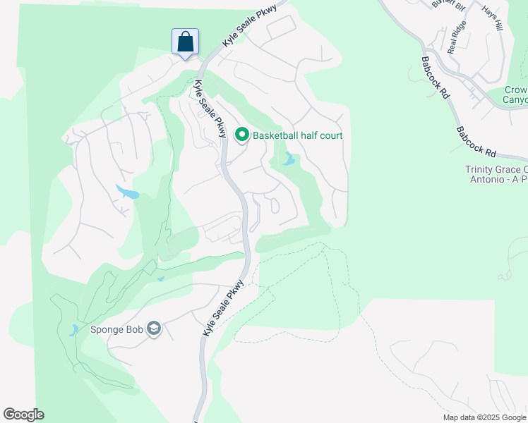 map of restaurants, bars, coffee shops, grocery stores, and more near 8250 Cruiseship Bay in San Antonio