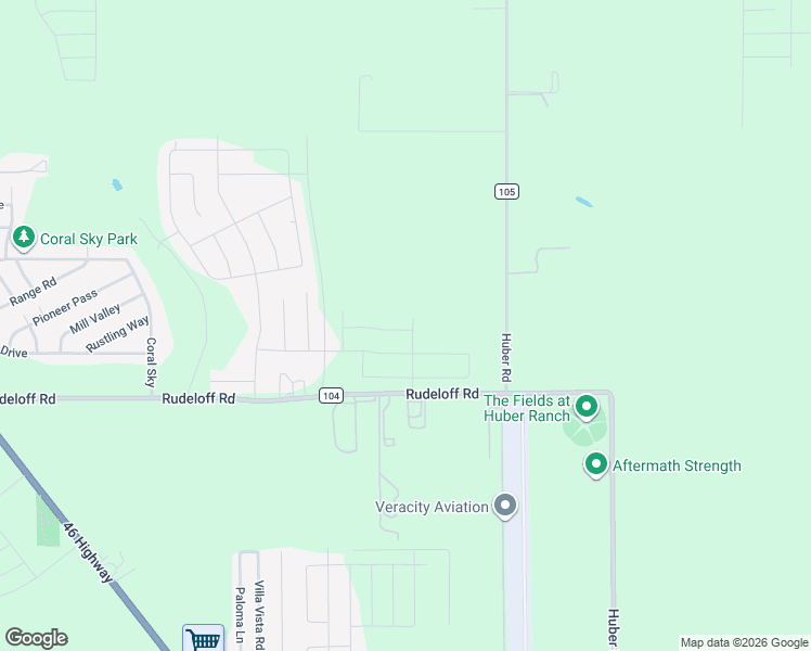 map of restaurants, bars, coffee shops, grocery stores, and more near 2400 Rudeloff Road in Seguin