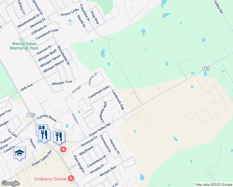 map of restaurants, bars, coffee shops, grocery stores, and more near 412 Landmark Oak in Cibolo