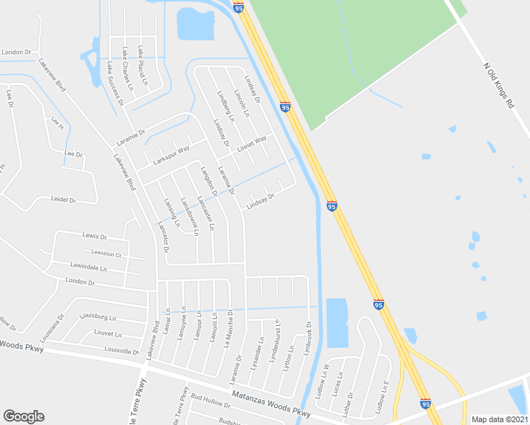 map of restaurants, bars, coffee shops, grocery stores, and more near 47 Matanzas Lakes Drive in Palm Coast