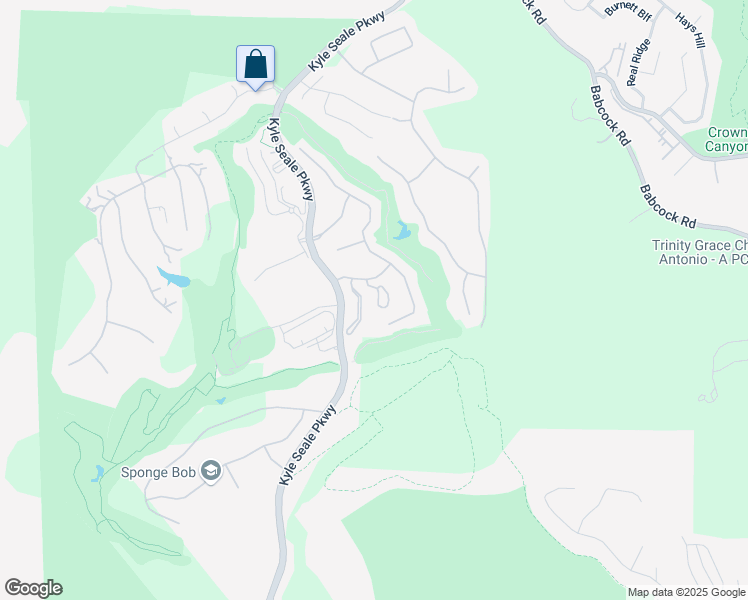map of restaurants, bars, coffee shops, grocery stores, and more near 8250 Cruiseship Bay in San Antonio
