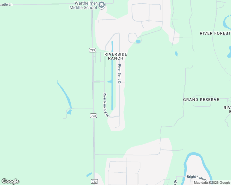 map of restaurants, bars, coffee shops, grocery stores, and more near 3127 River Bend Drive in Rosenberg
