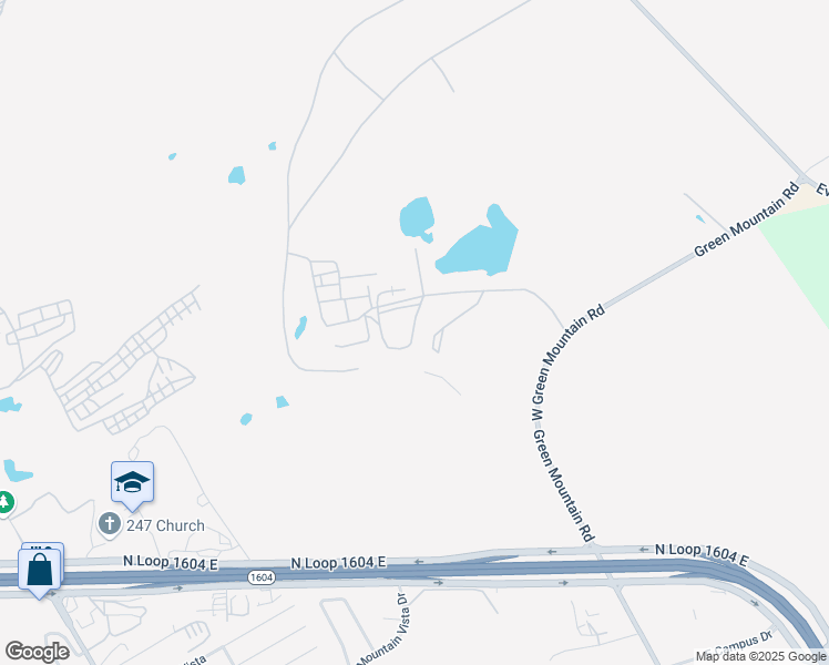 map of restaurants, bars, coffee shops, grocery stores, and more near 6055 West Green Mountain Road in San Antonio