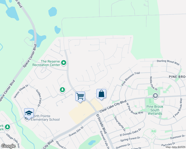 map of restaurants, bars, coffee shops, grocery stores, and more near 5726 Sutton Pine Lane in Houston