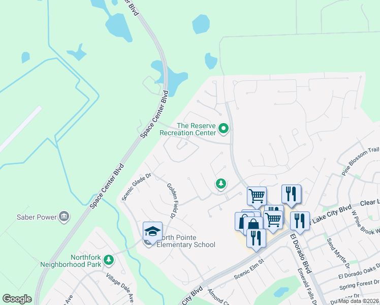 map of restaurants, bars, coffee shops, grocery stores, and more near 13303 Fairfield Arbor Drive in Houston