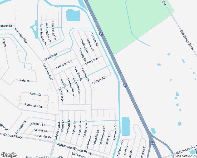 map of restaurants, bars, coffee shops, grocery stores, and more near 6 Linden Place in Palm Coast