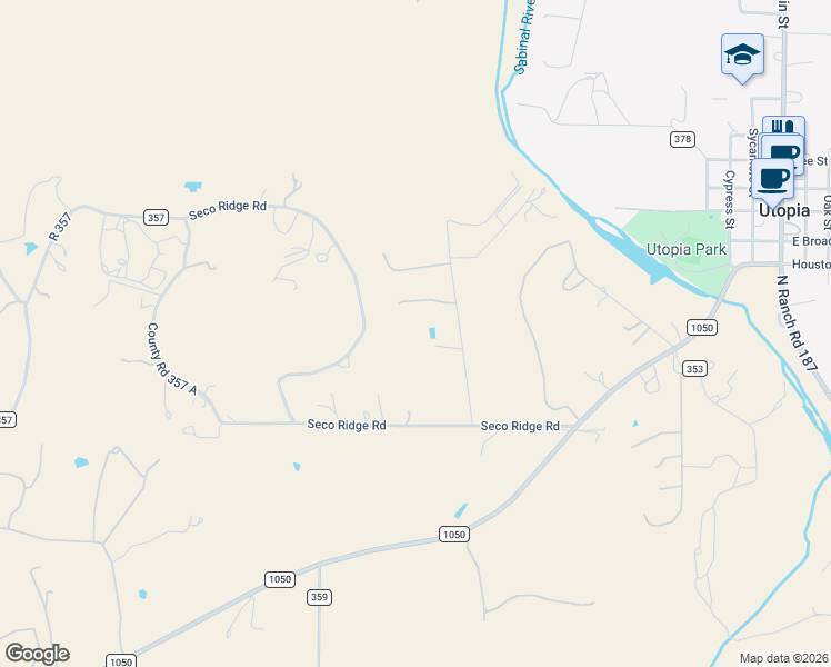 map of restaurants, bars, coffee shops, grocery stores, and more near 2 Scott Drive in Utopia