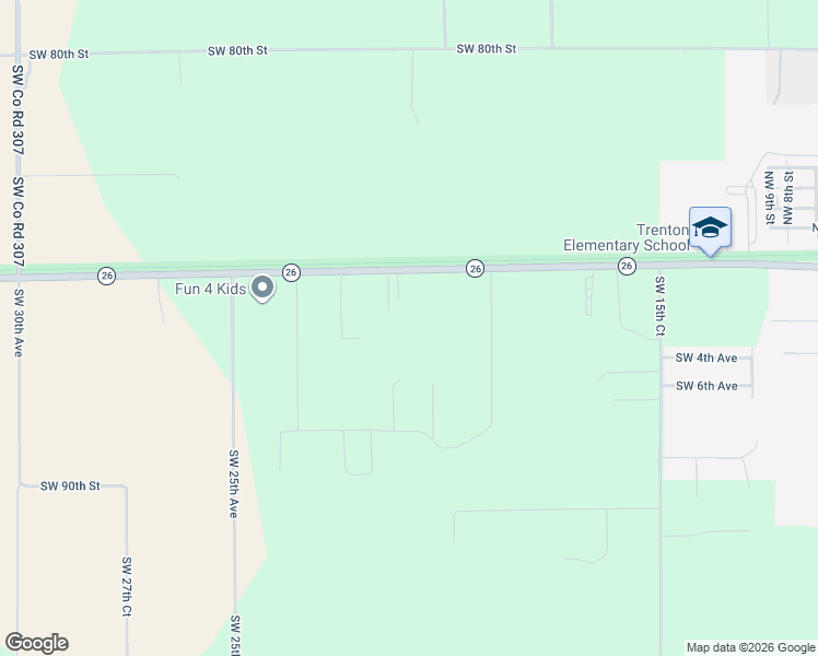 map of restaurants, bars, coffee shops, grocery stores, and more near 2039 State Road 26 in Trenton