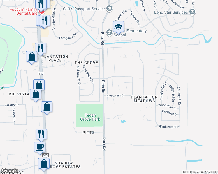 map of restaurants, bars, coffee shops, grocery stores, and more near 1119 Atlanta Drive in Richmond