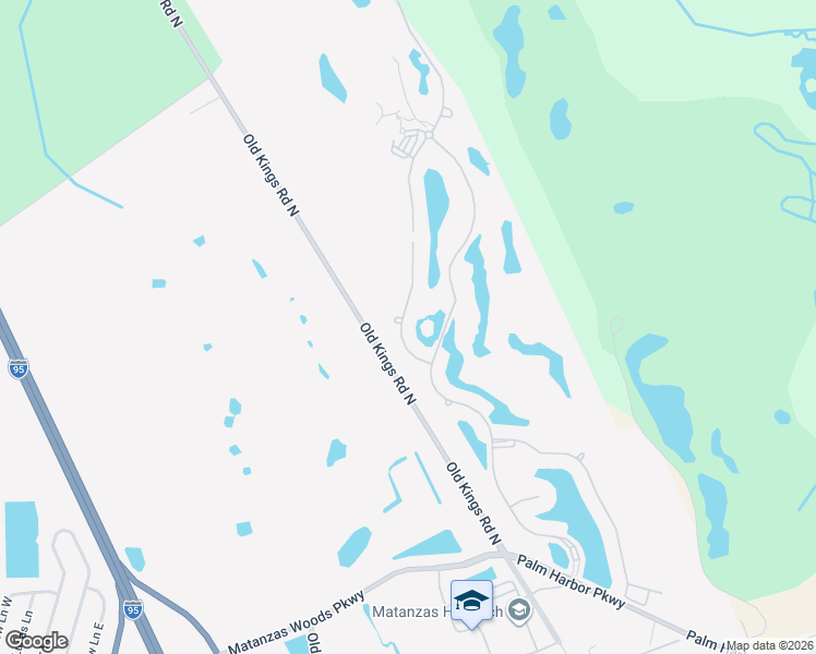 map of restaurants, bars, coffee shops, grocery stores, and more near 317 Hibiscus Way in Palm Coast
